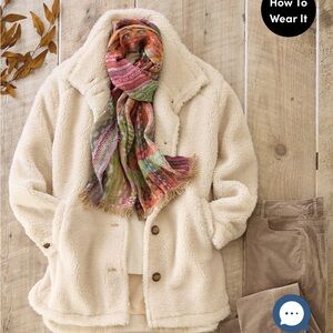 Coldwater Creek Fireside Sherpa Coat